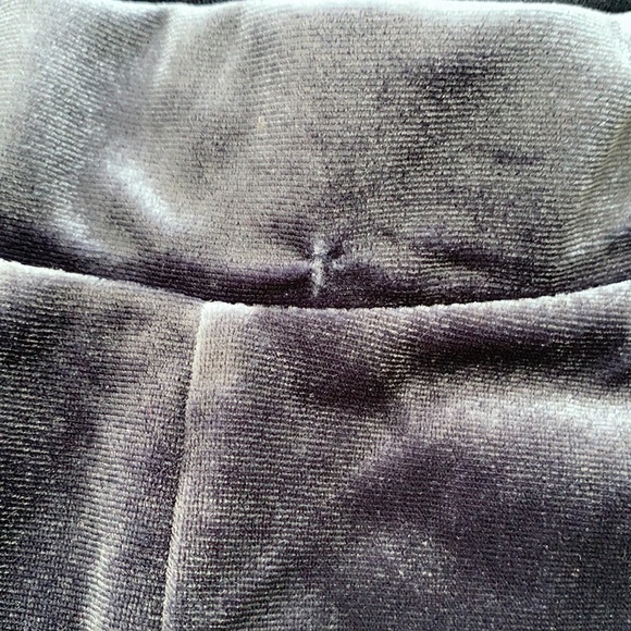 H&M Mama Blue Velour Velvet Jogger Maternity Pants - Picture 10 of 13